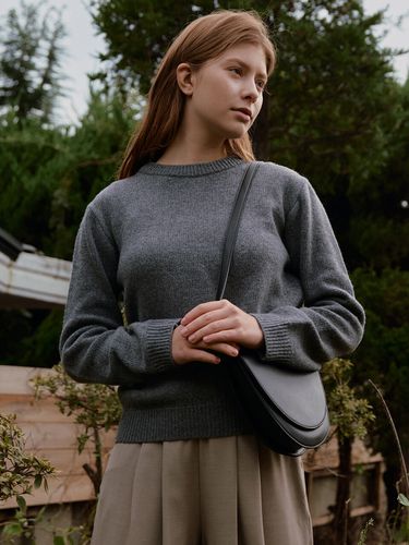 Basic Round Knit_Gray - ADAUL - Modalova