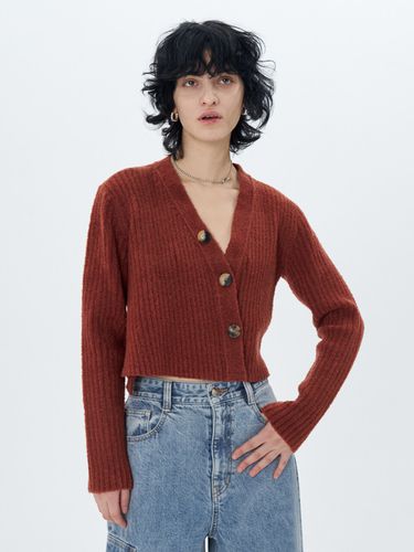 Ribbed Knit Cropped Cardigan - ETCH - Modalova