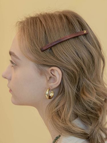 Natural Long Wood Hair Pin - Jean Paul Clarisse - Modalova