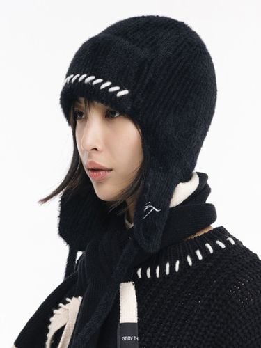 Ribbed Trapper Hat _ Black - The GREATEST - Modalova