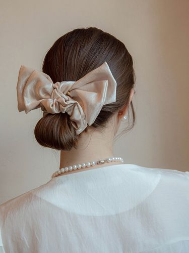 Shining Big Ribbon Scrunchie - Jean Paul Clarisse - Modalova