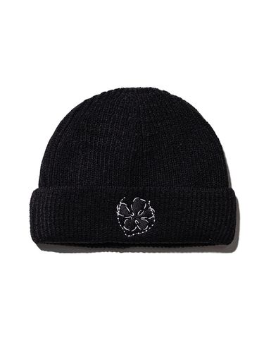 Flower Beanie MFTAC003 - BK - MASSNOUN - Modalova