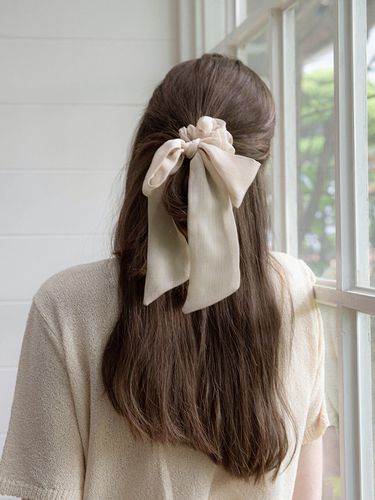 Chiffon Ribbon Scrunchie - Jean Paul Clarisse - Modalova