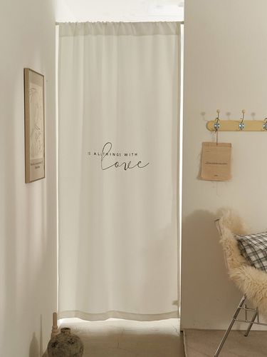 Love Lettering Embroidery Four Season Curtain - DECOVIEW - Modalova