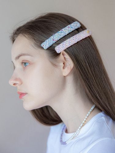 Candy Tweed Hair Pin - Jean Paul Clarisse - Modalova