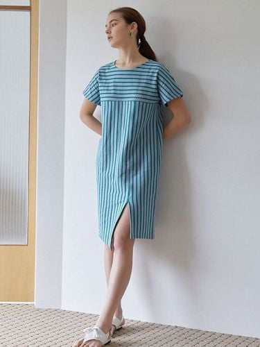 Papi Stripe Dress (Blue) - molto - Modalova