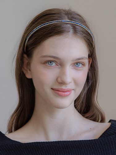 Two Tone Crystal Hairband - Jean Paul Clarisse - Modalova