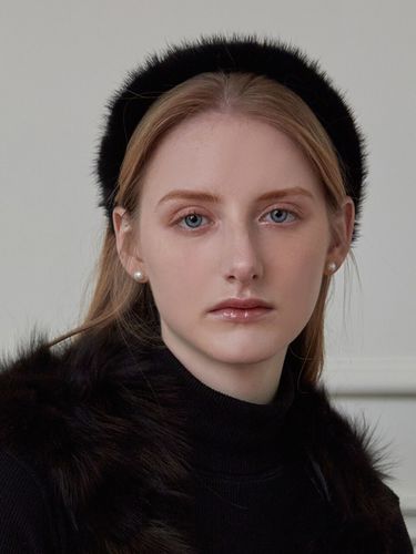 Fur Hairband - Jean Paul Clarisse - Modalova