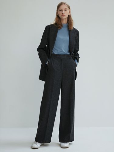 Button Pocket Wide Pants _ 2 Colors - LINE STUDIO ONE - Modalova