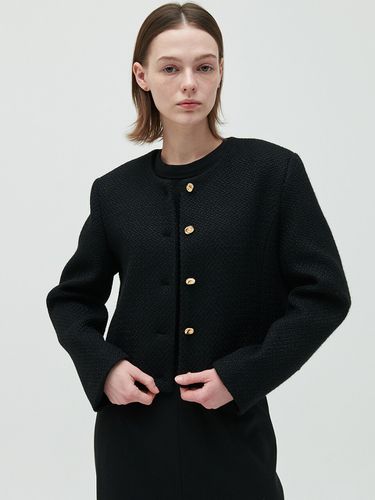 Spring Tweed Jacket_Black - ARCHAIC - Modalova