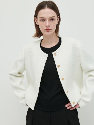 Spring Tweed Jacket_White - ARCHAIC - Modalova