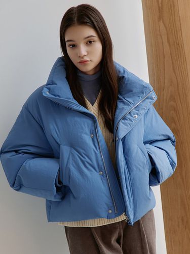 Short Down Padded Jacket _Blue - kotelo - Modalova