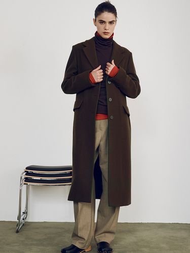 Classic Wool Coat [Brown] - NUVO.10 - Modalova