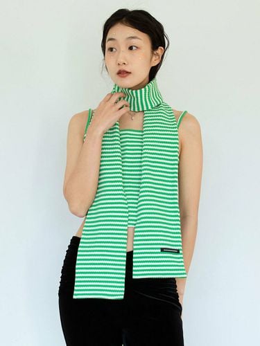 Stripe Muffler - Green - oneninenineone - Modalova