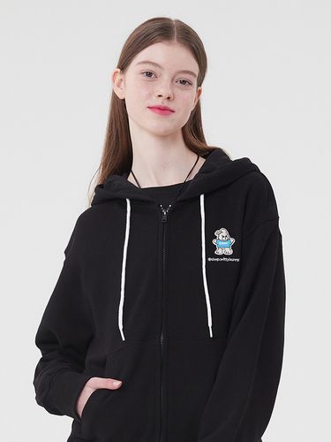 Witty Bunny Hood Zip-Up_Black - KIRSH - Modalova