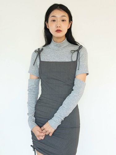 Turtleneck Bodysuit _ Melange Grey - oneninenineone - Modalova