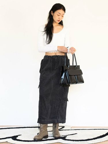 Shirring Cargo Long Skirt _ - oneninenineone - Modalova