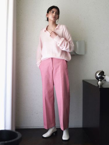 Vivid Corduroy Wide Pants_Pink - ADAUL - Modalova