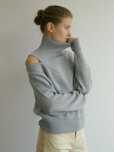 Cutting Pullover Knit _ Gray - VERBE - Modalova