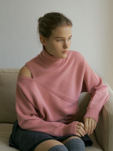 Cutting Pullover Knit _ Pink - VERBE - Modalova