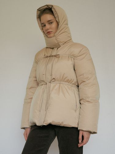 Hoodie Down Jacket _ Beige - VERBE - Modalova