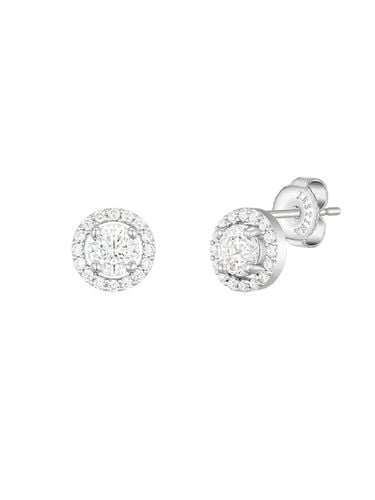 White Diamond Earrings - J.ESTINA - Modalova