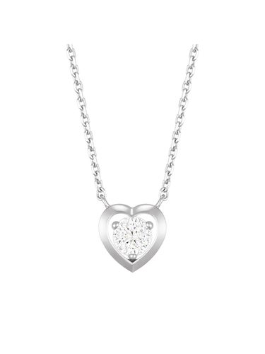 Whitemond Heart Pendant Necklace - J.ESTINA - Modalova