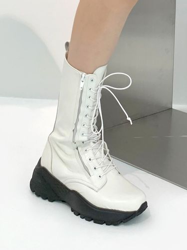 All White Middle Boots - urimera - Modalova