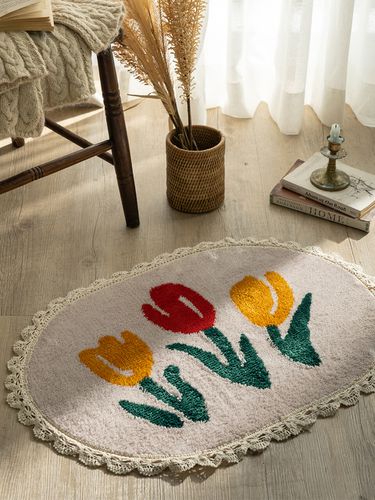 Tulip Lace Soft Foot Mat - DECOVIEW - Modalova