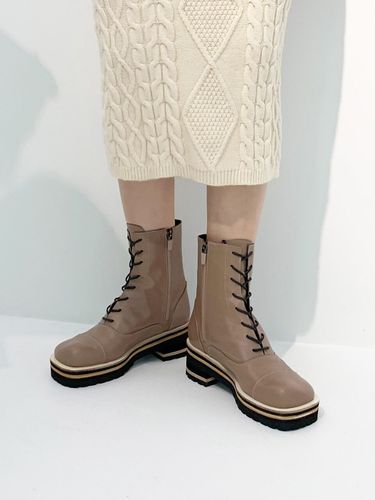 Point Square Line Toe Walker Boots - urimera - Modalova