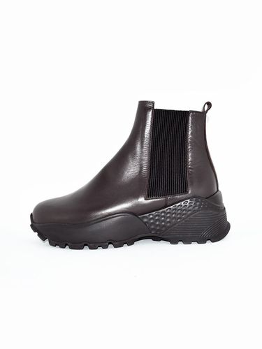 Basic Sneakers Dark Brown Chelsea Boots - urimera - Modalova