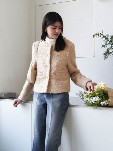 Env Wool Tweed Jacket_Beige - ADAUL - Modalova