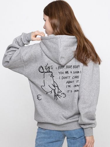 Beep Clean Smile Hoodie _ Grey - GRAVER - Modalova