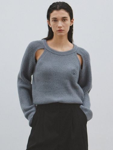 Nicole Ribbed Cut-out Sweater_Gray - NICK&NICOLE - Modalova