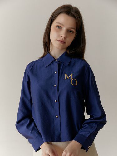 Jane Gold Button Cropped Shirt () - molto - Modalova