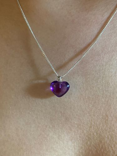 Heart Amethyst Necklace - LA PISCINE - Modalova