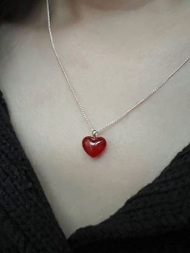 Heart Carelian Necklace - LA PISCINE - Modalova