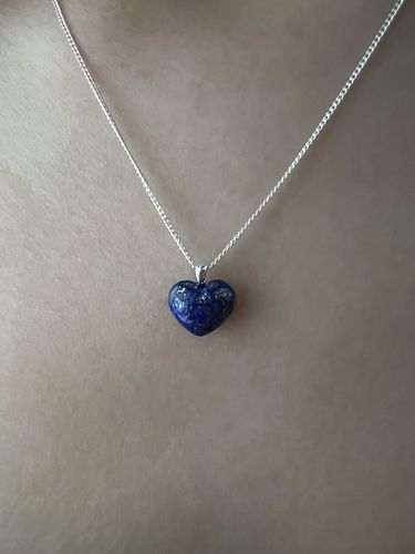 Heart Lapis-Lazuli Necklace - LA PISCINE - Modalova