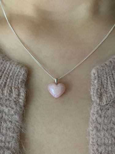 Heart Pink Opal Necklace - LA PISCINE - Modalova