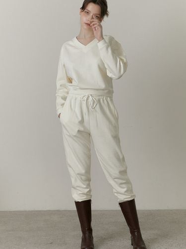 Side Line Sweatpants (Cream) - molto - Modalova