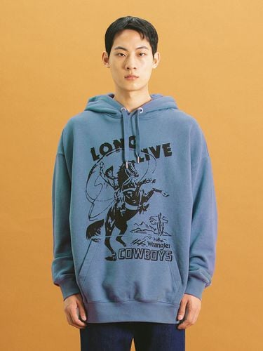 Cowboy Graphic Hoodie _ Blue - Wrangler - Modalova