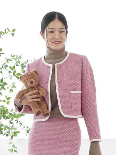 Pink Granma Tweed Jacket - TAV - Modalova