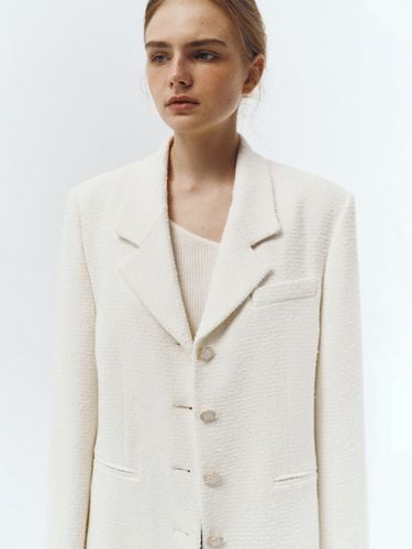 Tailored Tweed Jacket_Soft Cream - Dunst for WOMEN - Modalova