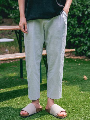 DE LUXE] Stretch-Cotton One-Tuck Pants _ 4 Colors - alvinclo - Modalova