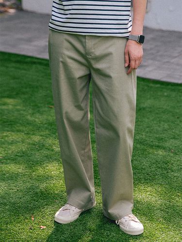 DE LUXE] One-Tuck Wide Banding Pants _ 3 Colors - alvinclo - Modalova