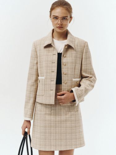 Classic Tweed Collar Jacket - Dunst for WOMEN - Modalova