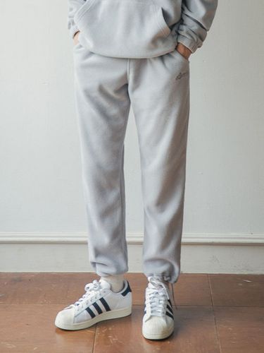 Logo Embroidery Fleece Sweatpants _ 3 Colors - alvinclo - Modalova