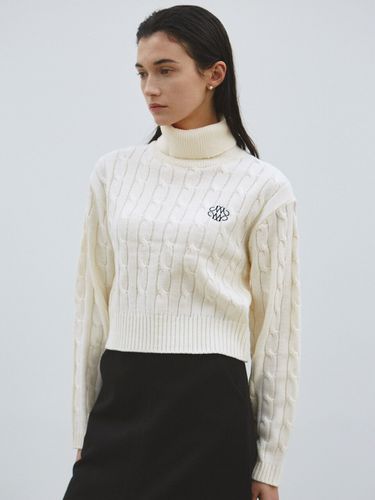 Nicole Turtleneck Twist Knit_Cream - NICK&NICOLE - Modalova