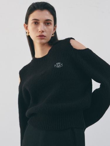 Nicole Ribbed Shoulder Cut-out Sweater_Black - NICK&NICOLE - Modalova