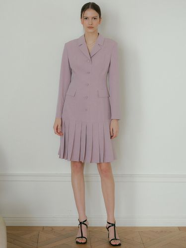 Pleats Tailored Dress_Pink - octette - Modalova